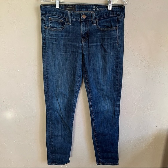 J. Crew Toothpick Ankle Denim Jeans - Picture 2 of 10
